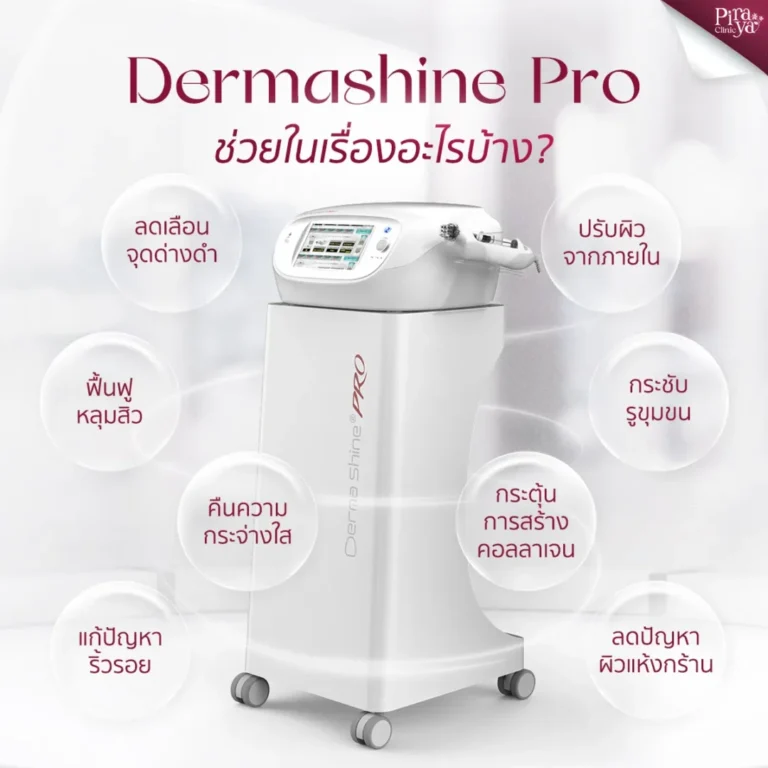 piraya clinic, ภิรญา คลินิก, คลิกนิกความงาม, คลินิก, ทำหน้า, หัตถการ, เมืองทอง, Dermashine Pro, Dermashine ช่วยอะไร