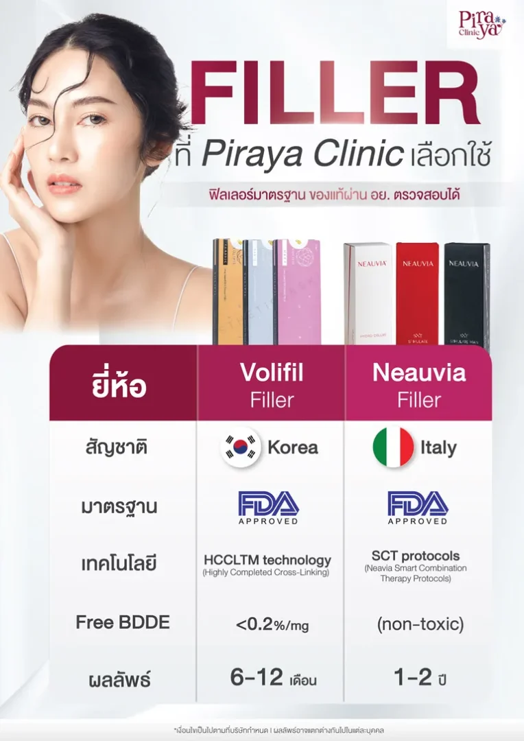 piraya clinic, ภิรญา คลินิก, เมืองทอง, Filler