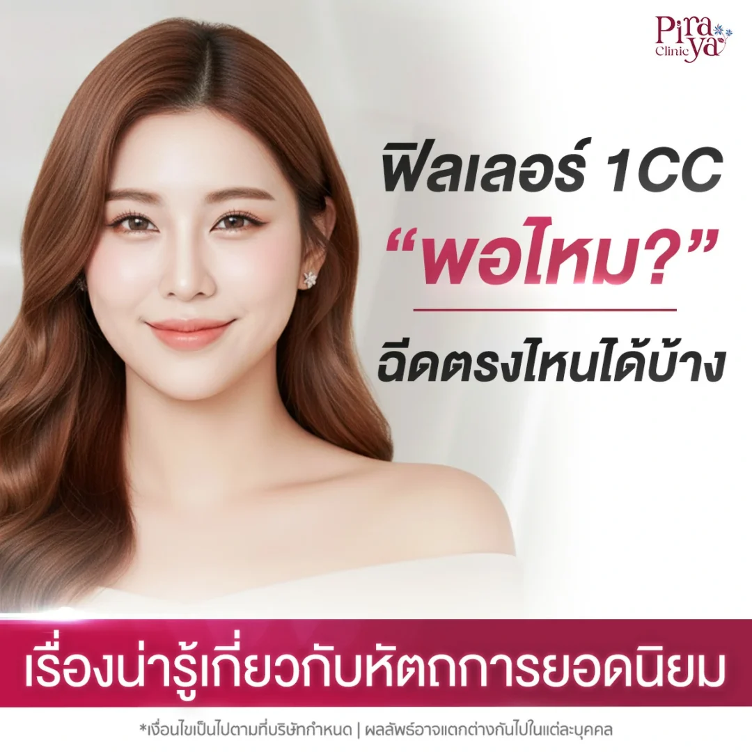 ฉีดฟิลเลอร์ 1 CC พอไหม ฉีดตรงไหนได้บ้าง?