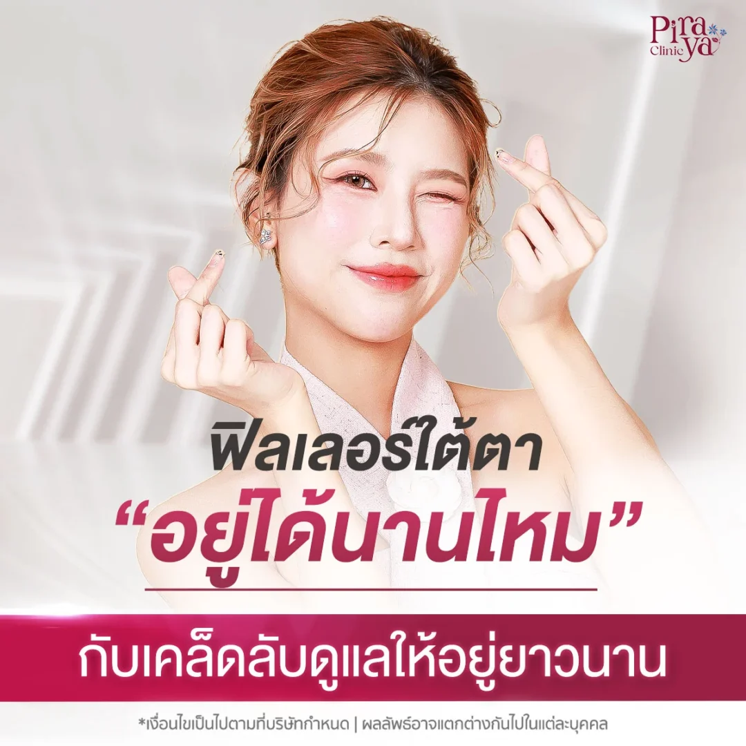 ฟิลเลอร์ใต้ตาอยู่ได้นานไหม? เคล็ดลับดูแลให้อยู่ยาวนาน